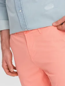 Pánske chino šortky Ombre s džínsovým lemom