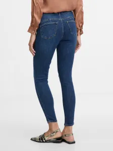 Tmavomodré dámske skinny fit džínsy ORSAY