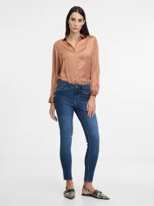 Tmavomodré dámske skinny fit džínsy ORSAY