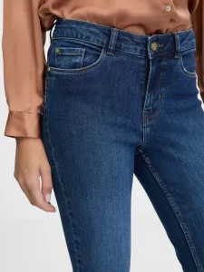Tmavomodré dámske skinny fit džínsy ORSAY