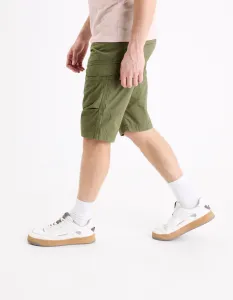 Kaki pánske kraťasy Celio Bocourtbm1