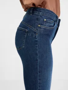 Tmavomodré dámske skinny fit džínsy ORSAY