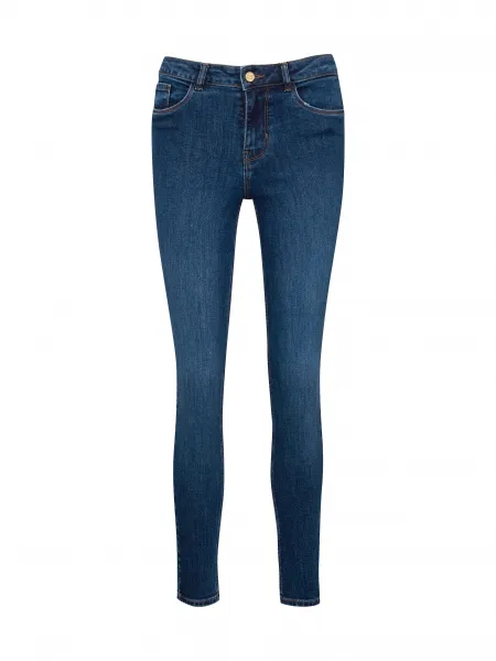 Tmavomodré dámske skinny fit džínsy ORSAY