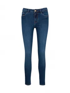 Tmavomodré dámske skinny fit džínsy ORSAY