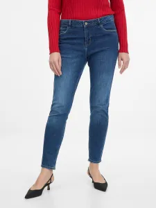 Tmavomodré dámske skinny fit džínsy ORSAY