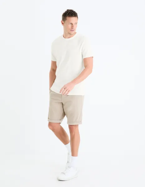 CELIO BOCHINOBM Pánske bermudy, béžová, veľkosť