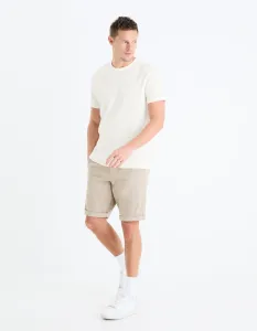 CELIO BOCHINOBM Pánske bermudy, béžová, veľkosť