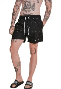 Men's swimwear with embroidery shark/black/white