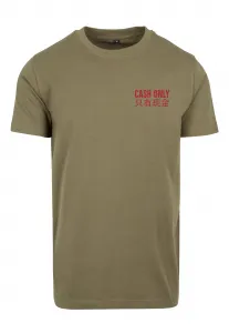 Men's T-shirt Cash Only - olive