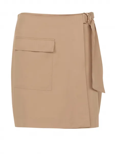 Hnedá dámska zavinovacia sukňa ORSAY