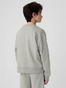 Šedá chlapčenská mikina s logom GAP