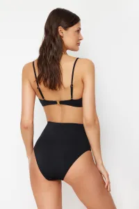 Trendyol Black Premium Accessorized High Waist Hipster Bikini Bottom