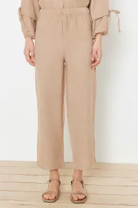 Trendyol Stone Linen Look Woven Two Piece Set
