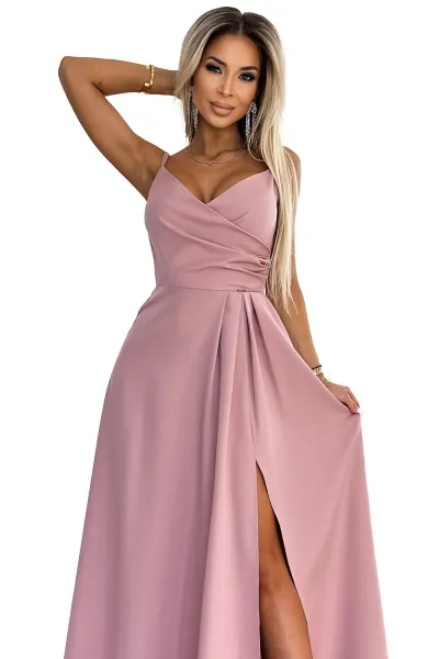 Elegant maxi long dress with straps Numoco