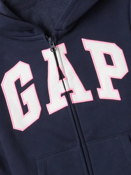 Tmavomodrá dievčenská mikina s logom GAP