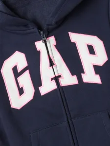 Tmavomodrá dievčenská mikina s logom GAP
