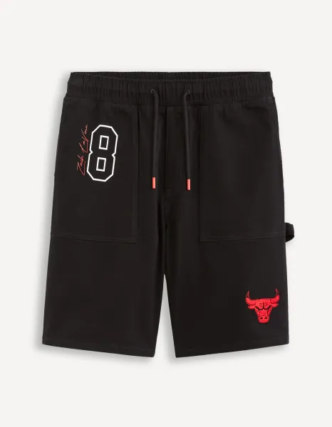 Čierne pánske kraťasy Celio NBA Chicago Bulls