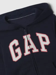 Tmavomodrá dievčenská mikina s logom GAP