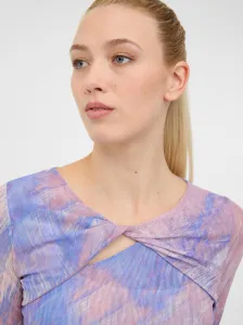 Modro-ružový dámsky vzorovaný top ORSAY