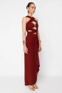 Trendyol X Zeynep Tosun Tile Cut Out Snake Accessory Detailed Evening Dress & Graduation Dress