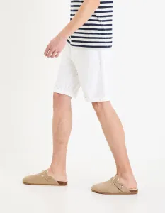 Biele pánske kraťasy Celio Mohitobm 30