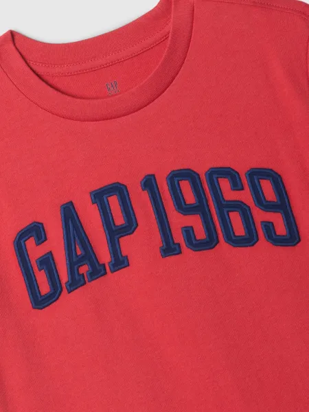 Červené chlapčenské tričko s logom GAP