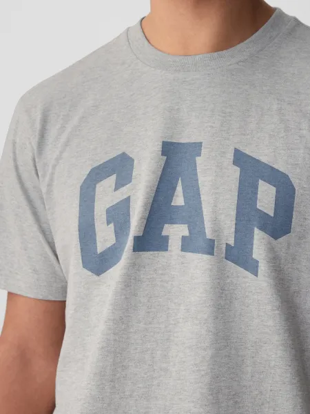 Šedé pánske tričko s logom GAP