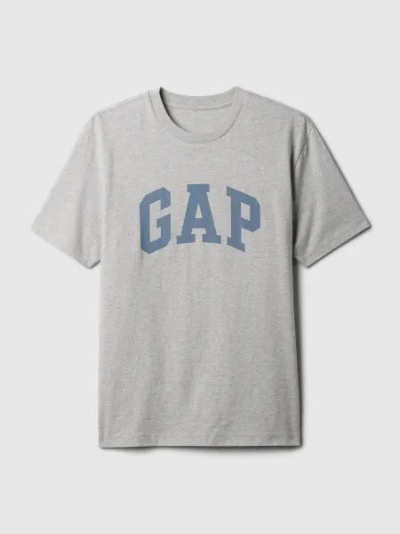 Šedé pánske tričko s logom GAP