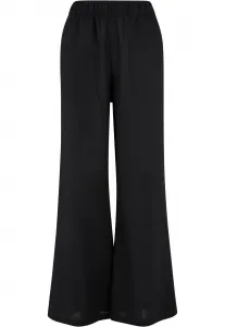 Women's wide-legged trousers - black