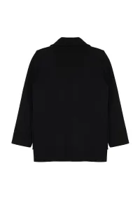 Trendyol Black Regular Pocket Detailed Soft Texture Short Jacket Coat