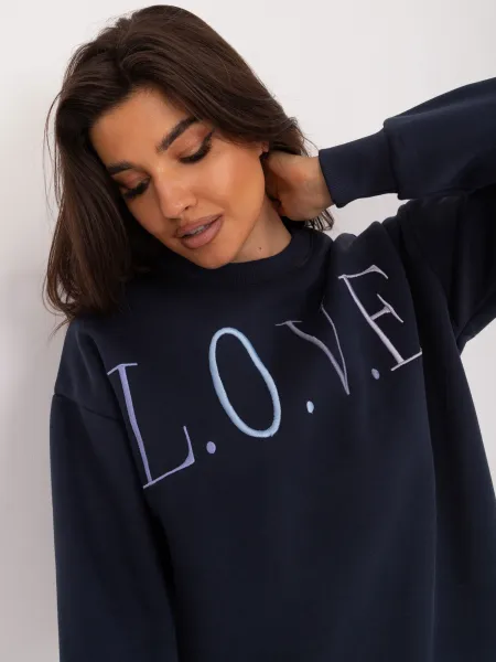 Sweatshirt-D10606BA02565C-navy blue