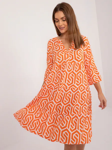 Dress-D73771M30214K-orange