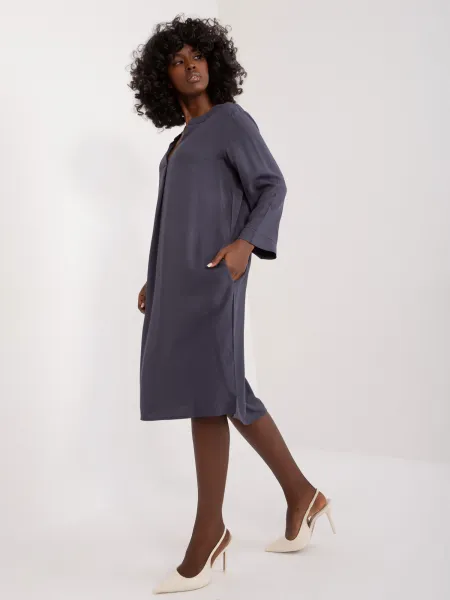 Dress-D73761M30430A-navy blue