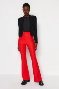 Trendyol Red Spanish Leg Flare Woven Trousers
