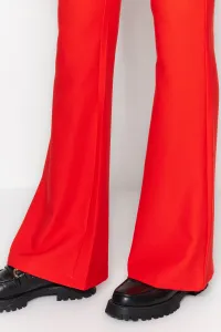 Trendyol Red Spanish Leg Flare Woven Trousers