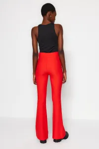 Trendyol Red Spanish Leg Flare Woven Trousers