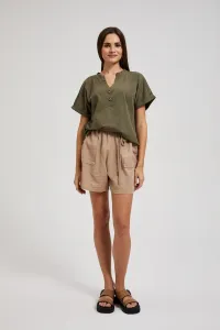 Marisse Women's Shorts L-Sh-4313 Coffee