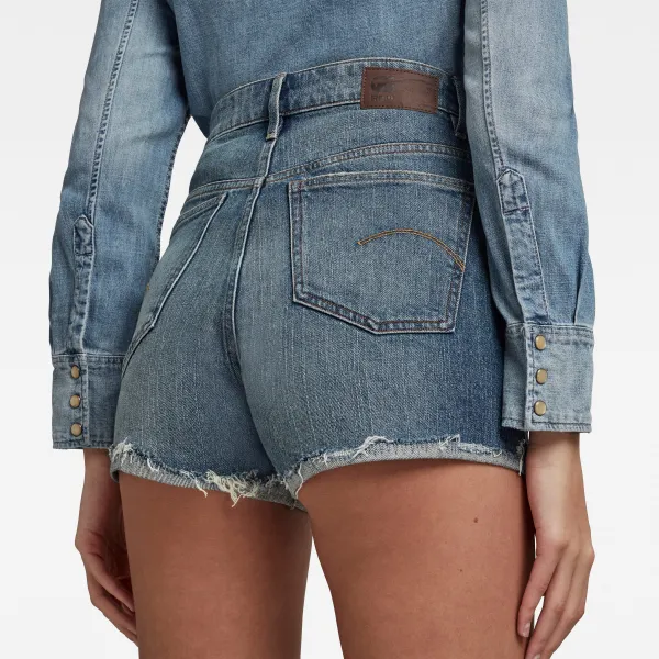 G-STAR Krátke nohavice - Tedie Ultra High Short rp Wmn riflové