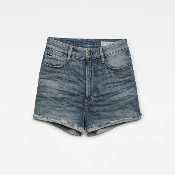 G-STAR Krátke nohavice - Tedie Ultra High Short rp Wmn riflové