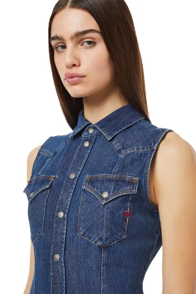 Šaty Diesel De-Glo-F Dress Blue