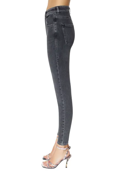 Džínsy Diesel 1984 Slandy-High Trousers Black
