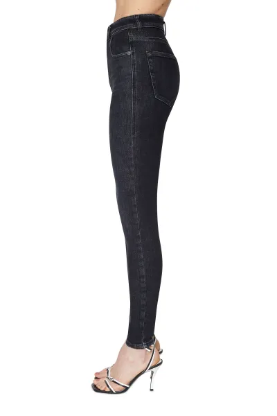 Džínsy Diesel 1984 Slandy-High Trousers Black