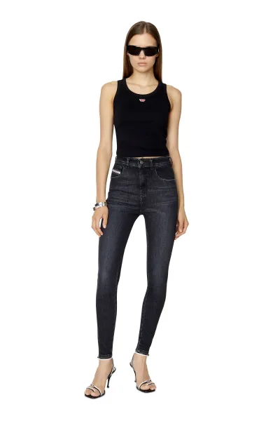 Džínsy Diesel 1984 Slandy-High Trousers Black