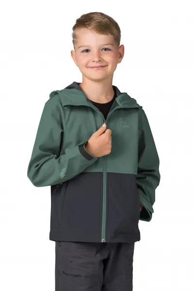 Hannah WAT JR Chlapčenská softshellová bunda, zelená, veľkosť