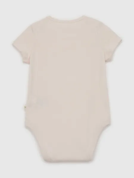 Ružové dievčenské baby body s logom GAP Brannan