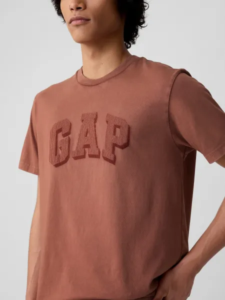 Hnedé pánske tričko s logom GAP