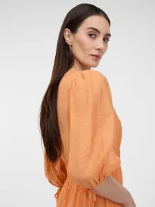 Oranžové dámske midi šaty ORSAY