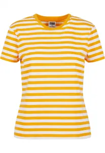 Women's basic striped T-shirt white/magicmango