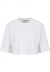 Women's T-Shirt Heavy Organic Oversized Cropped White