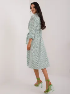Dress-LK-SK-509673.13-white-green